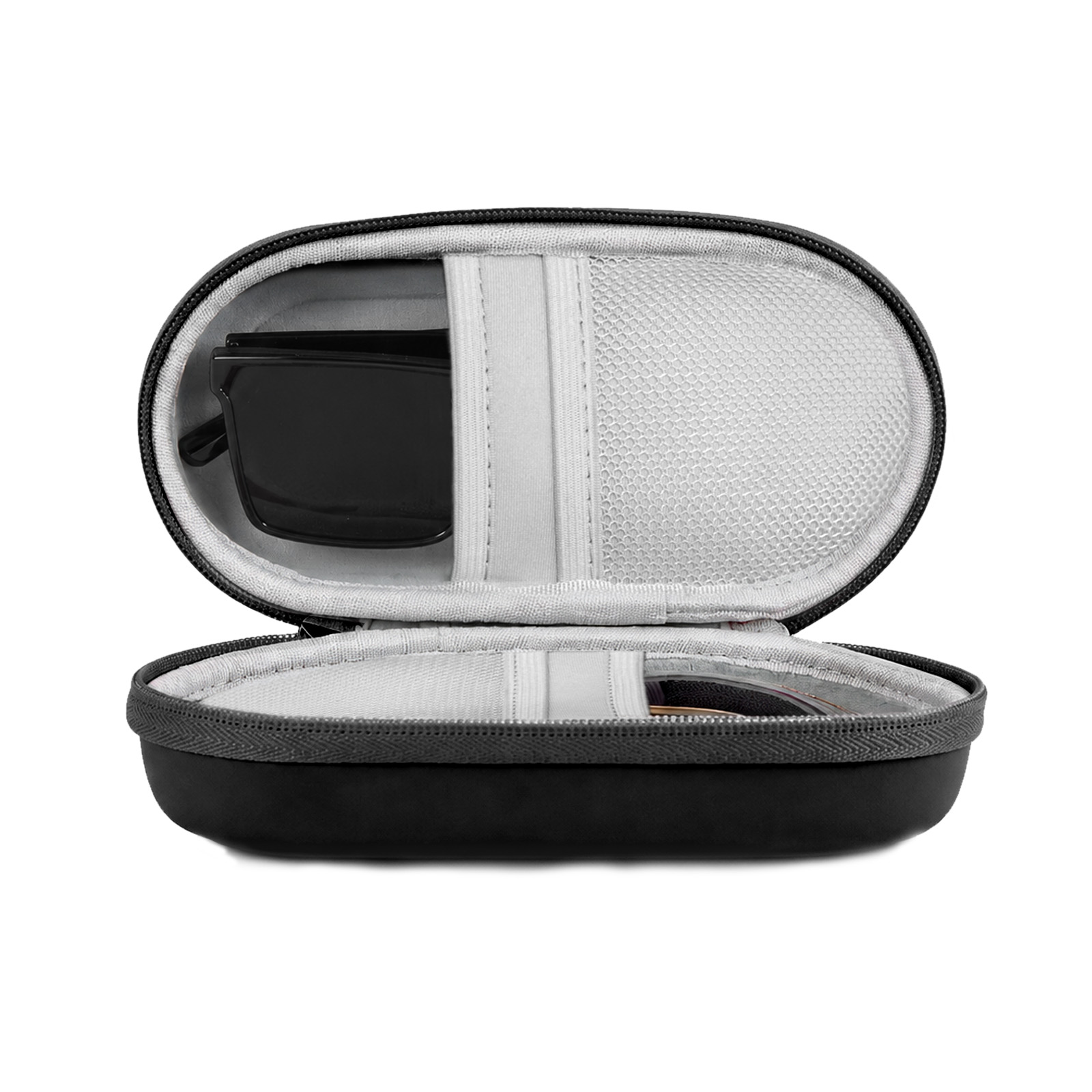 Travel Organizer Men - Hard Shell Double Glasses Case,Portable Dual