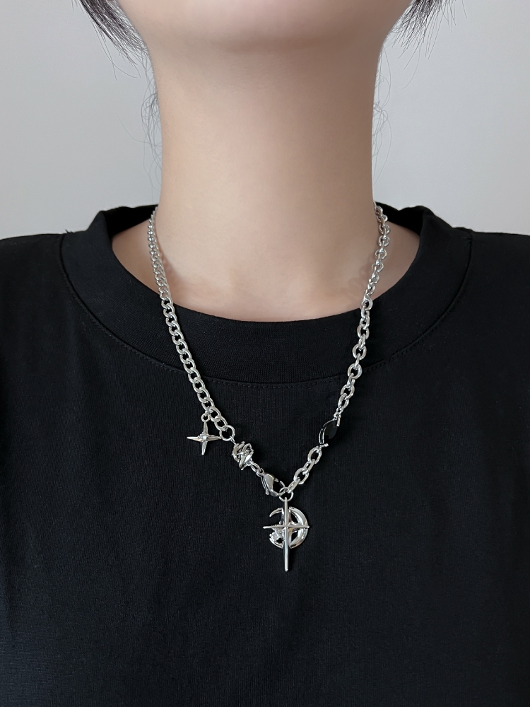 2023 Korean Fashion Goth Punk  - Men Accessories Neck Chain 评论和价格