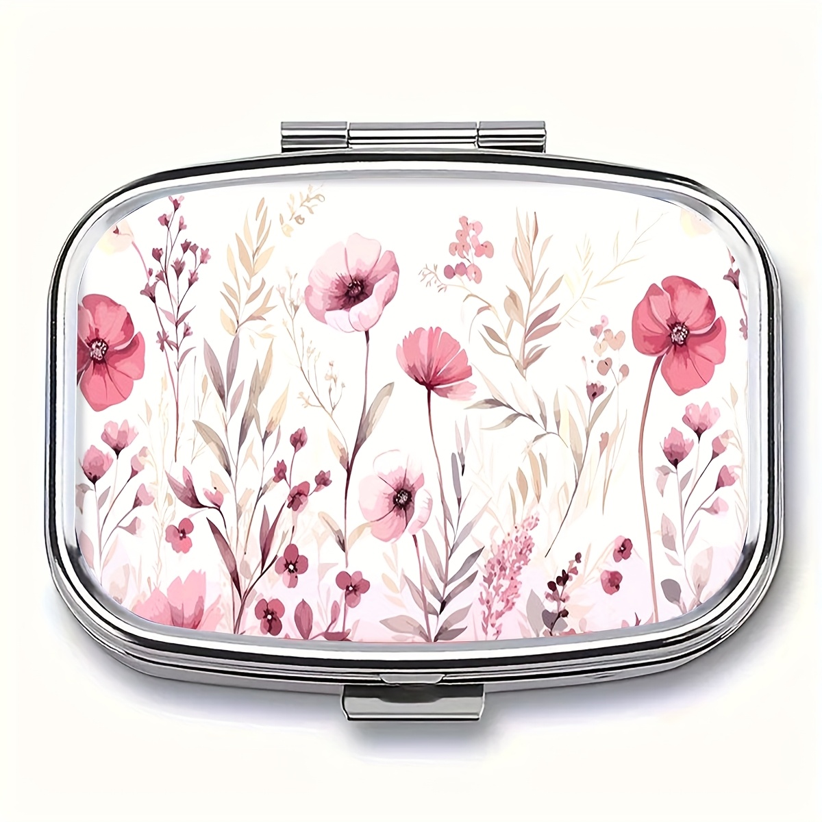 1 Piece Pink Floral Pill Organ - Travel Organizer Men 评论和价格