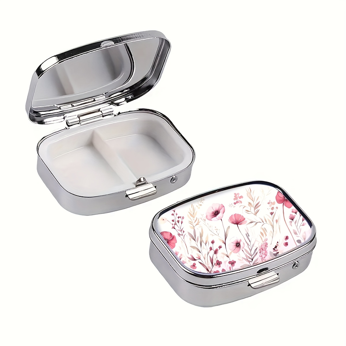 1 Piece Pink Floral Pill Organ - Travel Organizer Men 评论和价格
